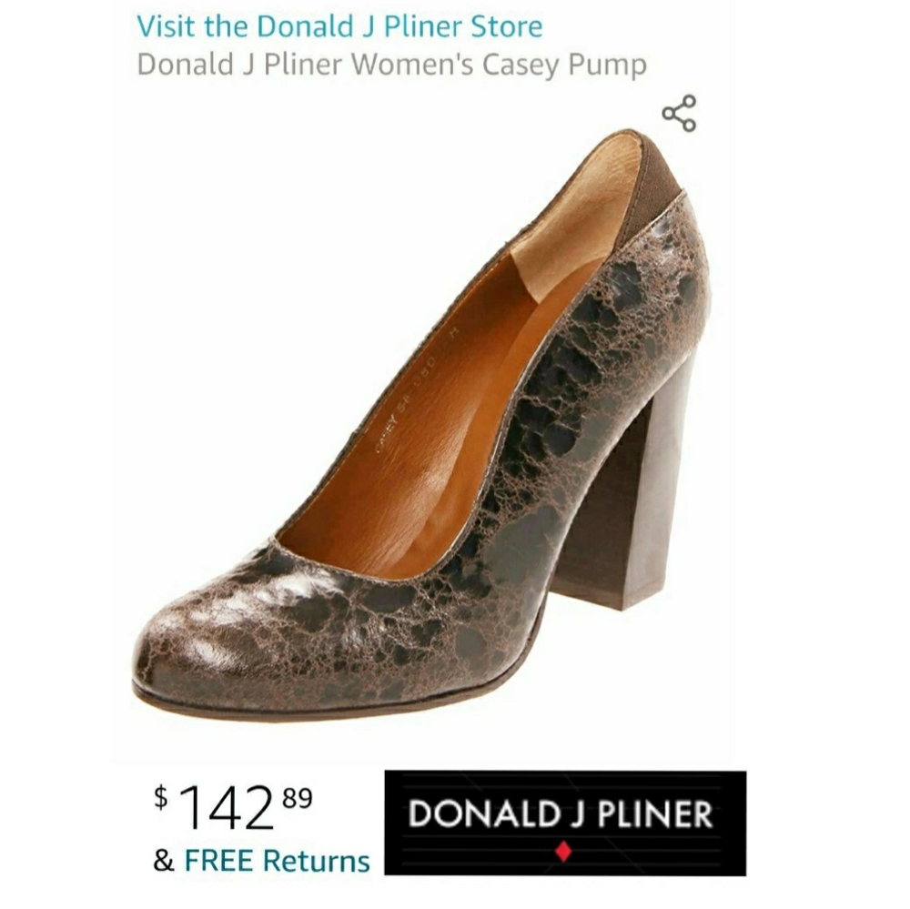 ‼️SOLD‼️NWOB Donald J Pliner Embossed Leather Pump, Sz 6.5